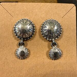 Elegant Western Silver Dangle Earrings